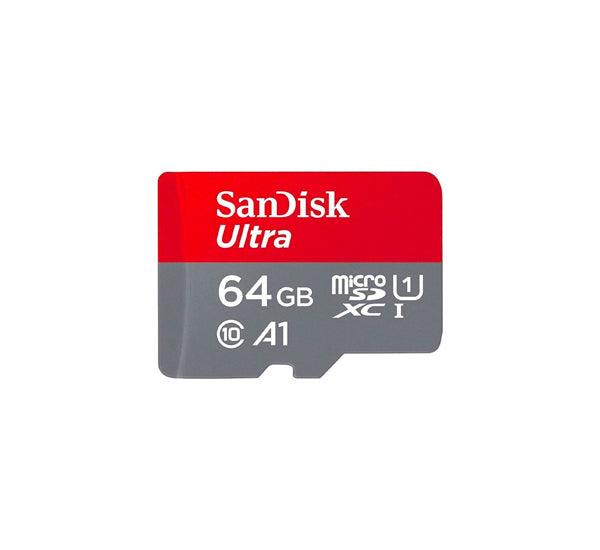 Micro SD Con Adaptador Clase 10 64GB 100MB/40MB Sandisk - TecnoStrike® 
