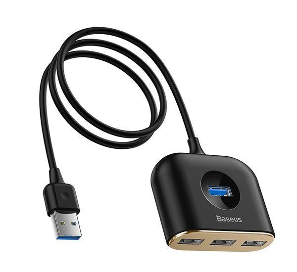 Adaptador Hub USB 5 Puertos 3 USB 2.0 y 1 USB 3.0 Round Baseus - TecnoStrike® 