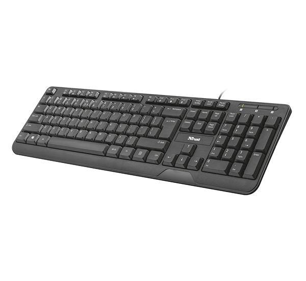 Teclado Con Cable USB Multimedia Ziva Trust - TecnoStrike® 