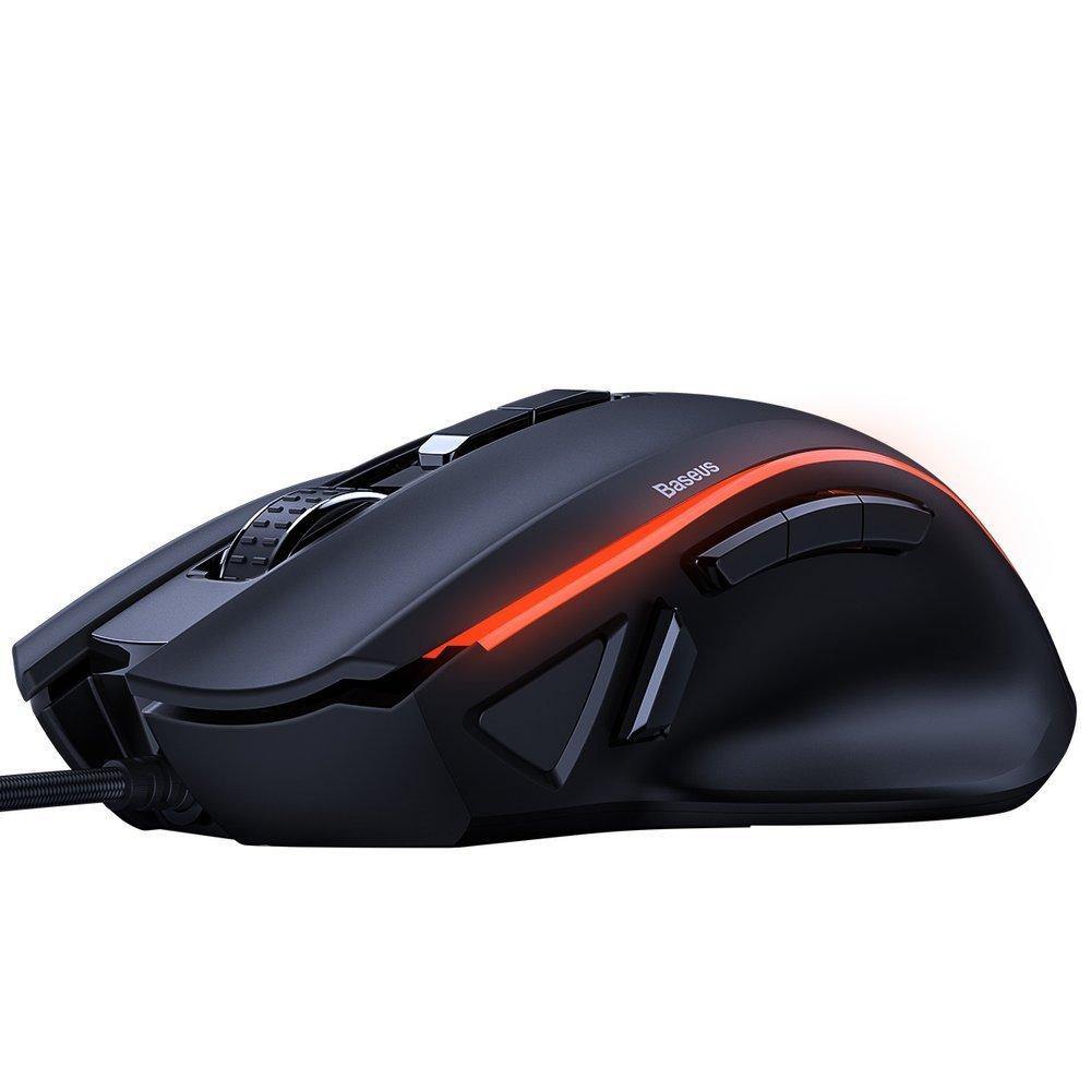 Mouse Gamer Fornite Tibia Gamo 6400 DPI 9 Botones Programables Baseus - TecnoStrike® 