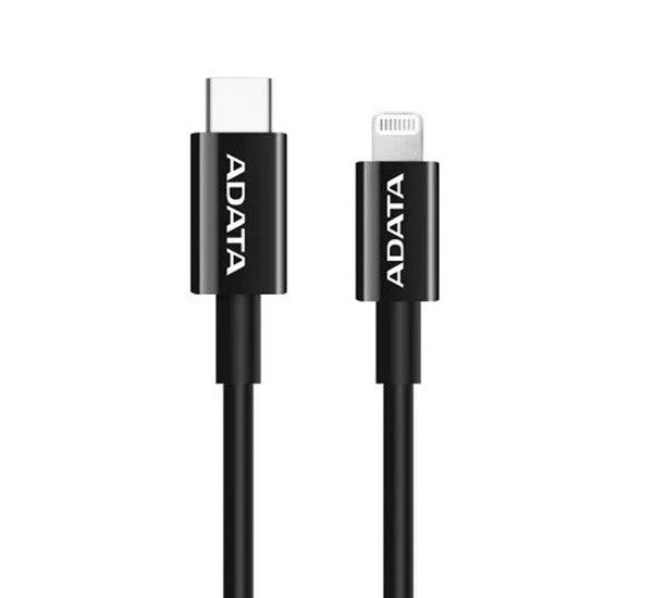 Cable de Carga USB C a Lightning MFI 30 W Negro Adata - TecnoStrike® 