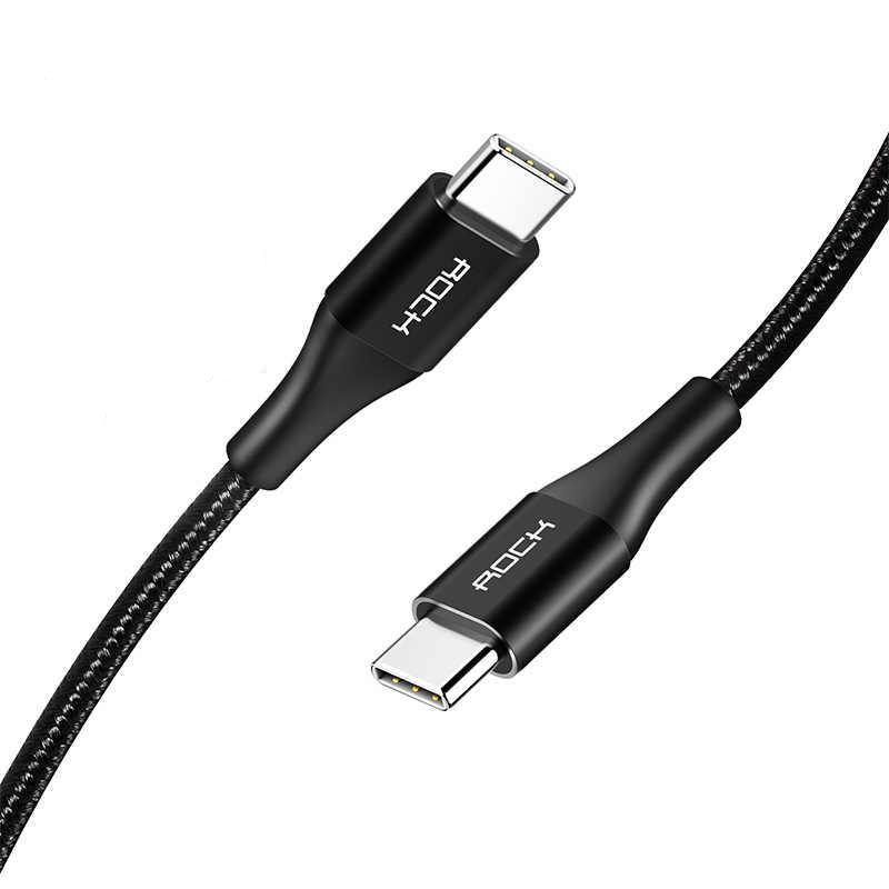 Cable de Carga Rapida y Datos USB C a USB C 3Amp 3 M Rock - TecnoStrike® 